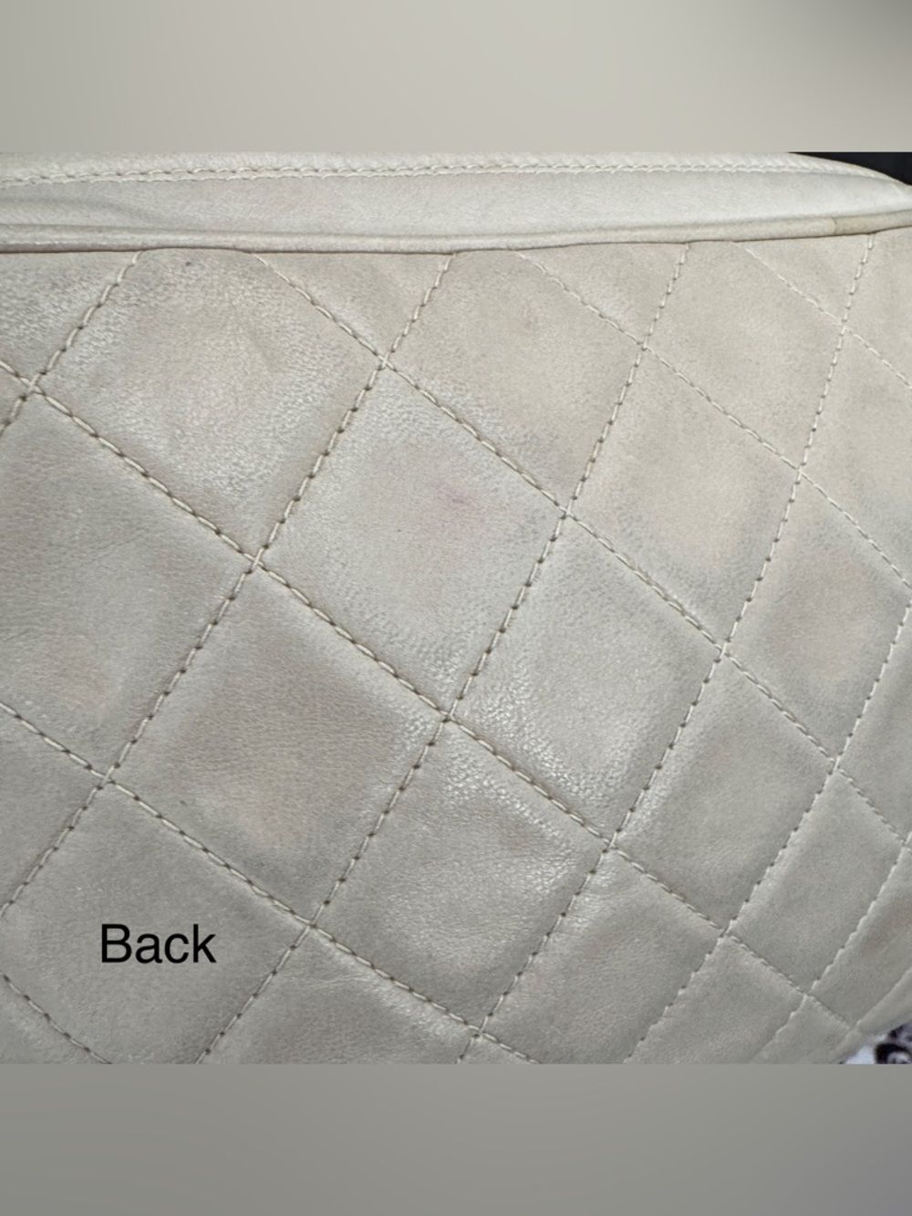 Chanel Vintage Cream Lambskin Camera Crossbody - Picture 14 of 17
